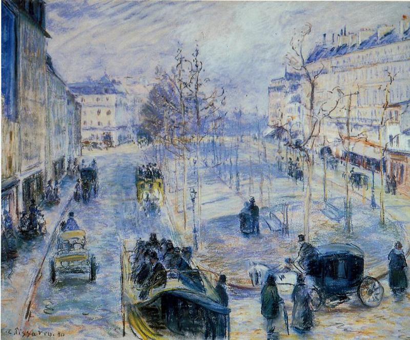 Le Boulevard de Clichy (1880) - Camille Pissarro Tablo
