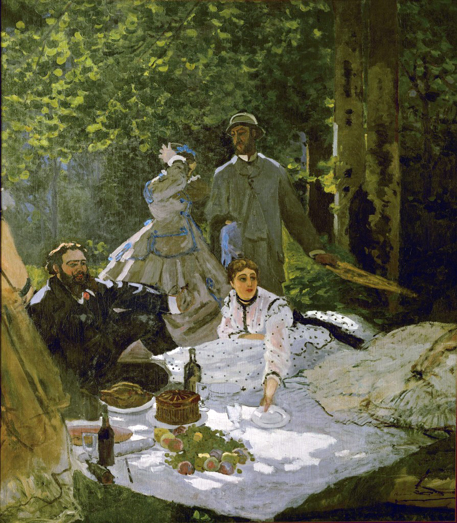 Le Déjeuner sur l'herbe (1865) - Claude Monet Tablo