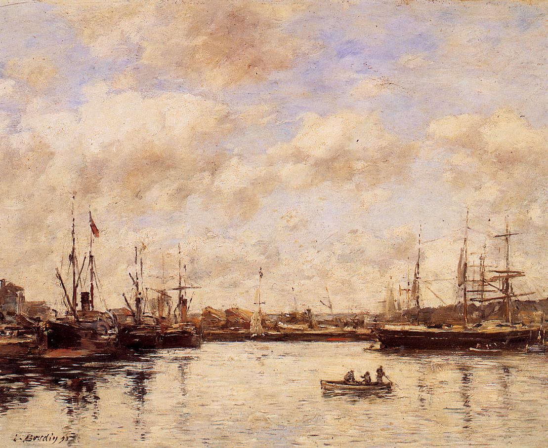 Le Havre (1890) - Eugène Boudin Tablo