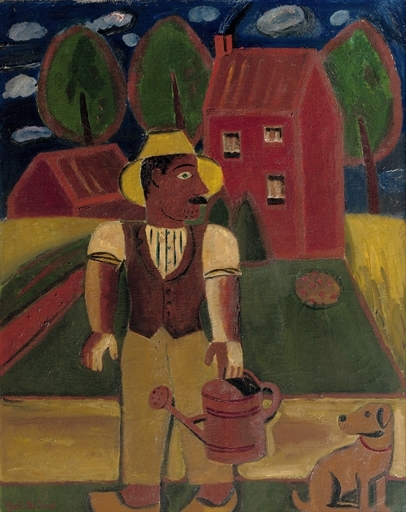 Le Jardinier (1929) - Gustave De Smet Tablo