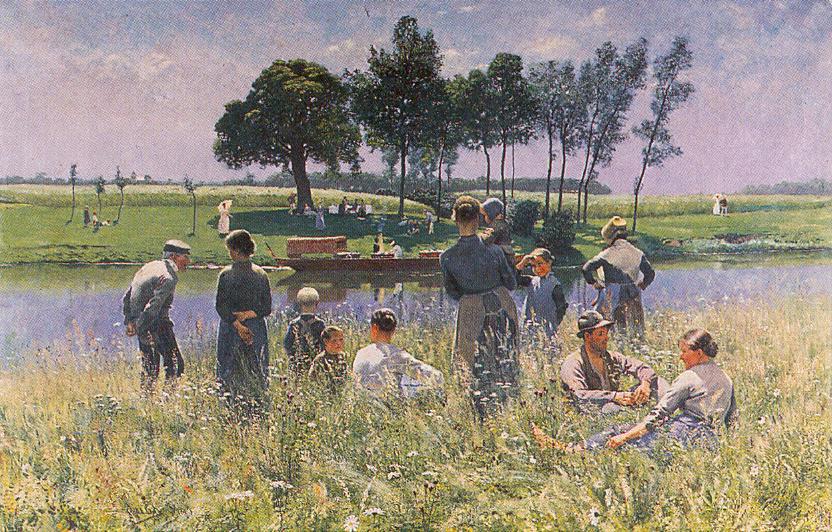 Le Pique nique (1887) - Emile Claus Tablo