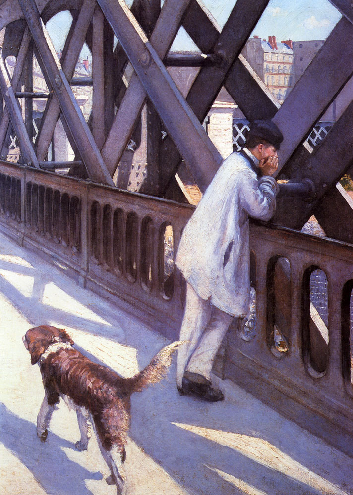 Le Pont de L'Europe (1876) - Gustave Caillebotte Tablo