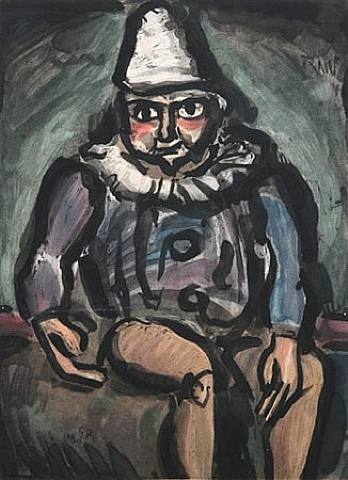 Le Vieux Clown (1930) - Georges Rouault Tablo
