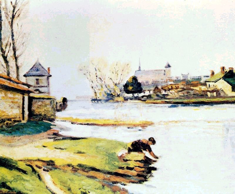 Le réservoir à Poitiers (1910) - Armand Guillaumin Tablo