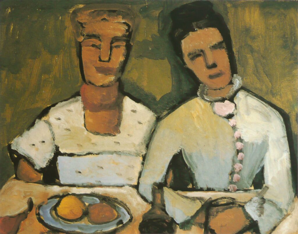 Lee and his sister Hoetger (1906) - Paula Modersohn-Becker Tablo
