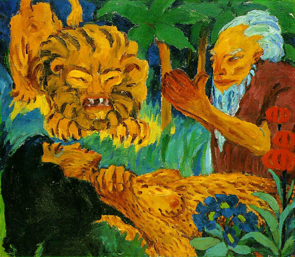 Legend Saint Mary of Egypt Death in the Desert - Emil Nolde Tablo
