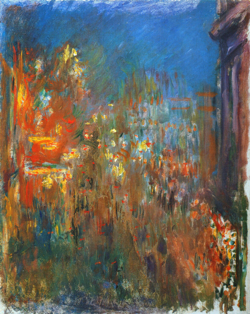 Leicester Square at Night (1901) - Claude Monet Tablo