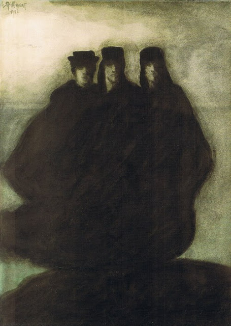 Les trois figures - Léon Spilliaert Tablo