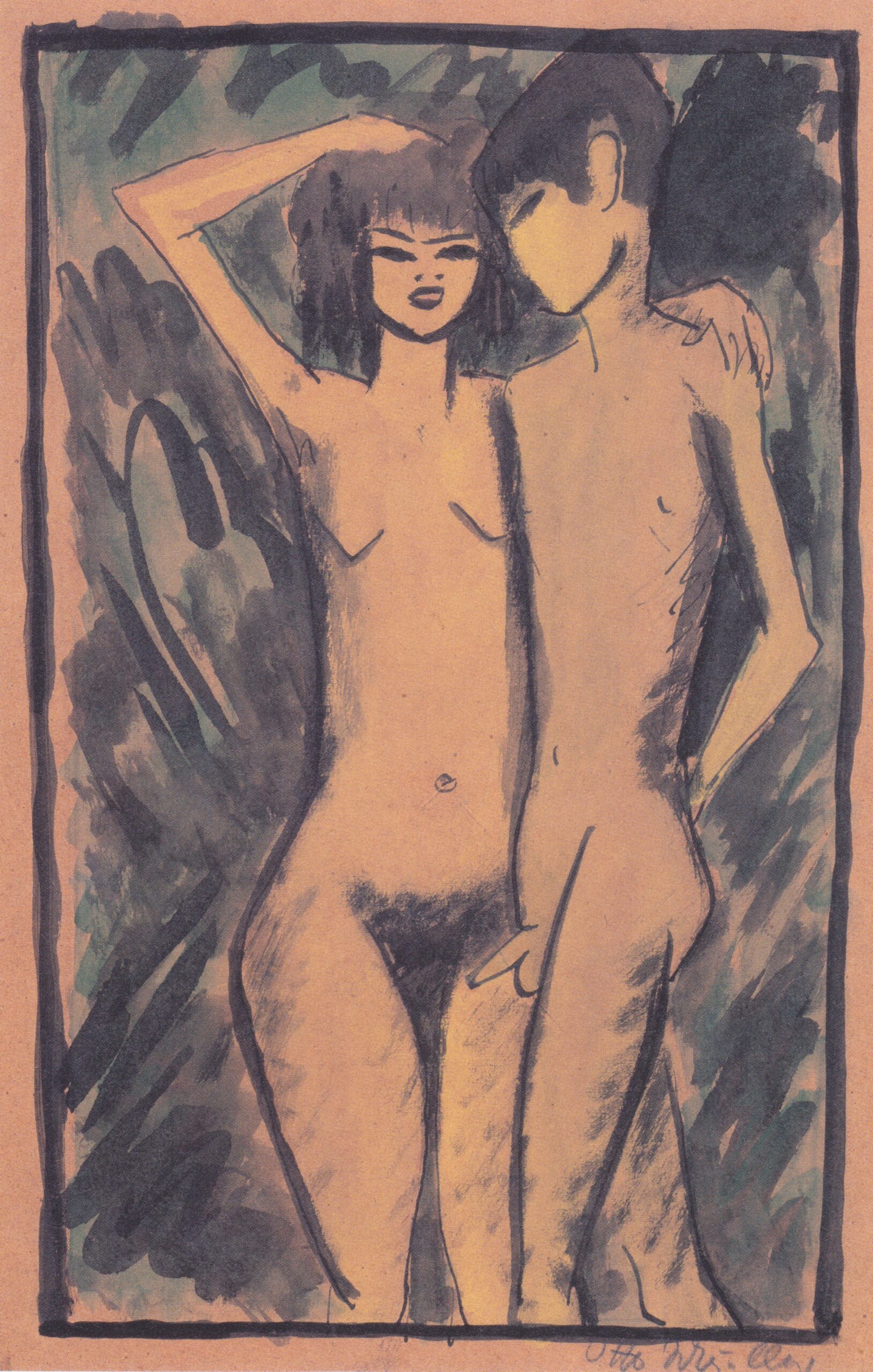 Liebespaar (1918) - Otto Mueller Tablo