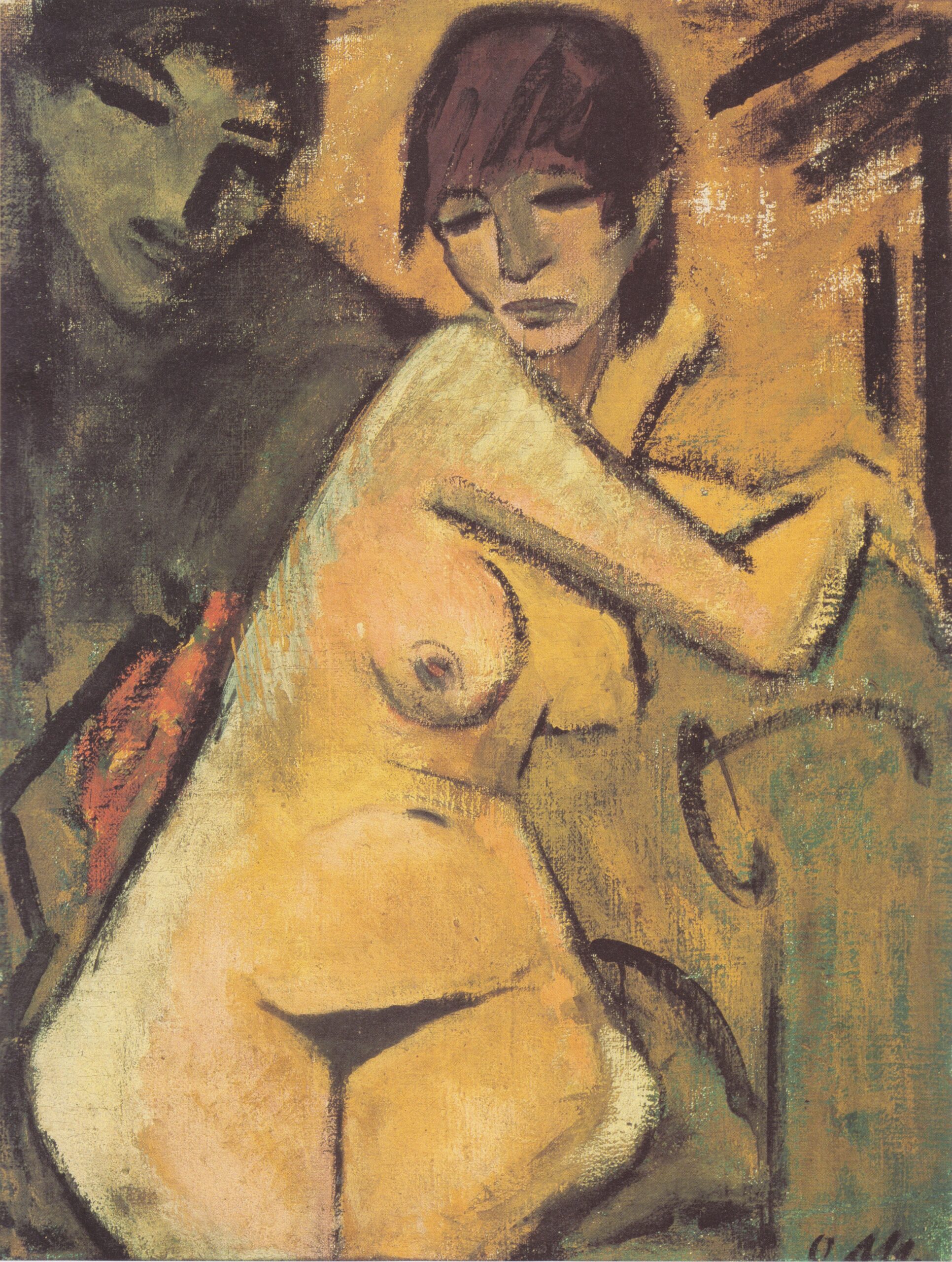 Liebespaar (1920) - Otto Mueller Tablo