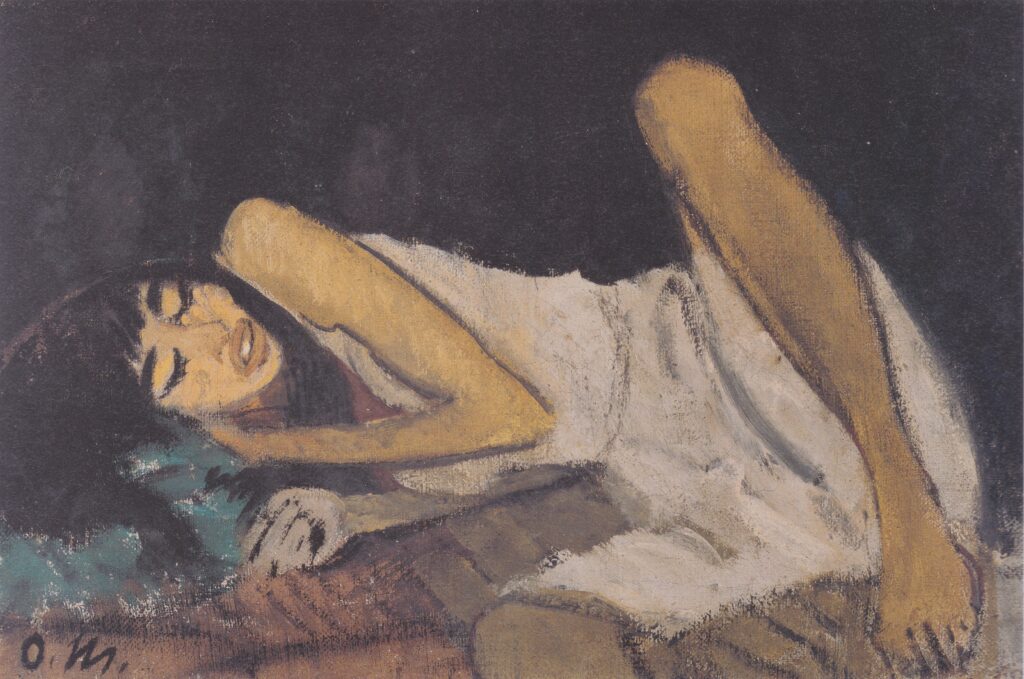 Liegende (1926) - Otto Mueller Tablo