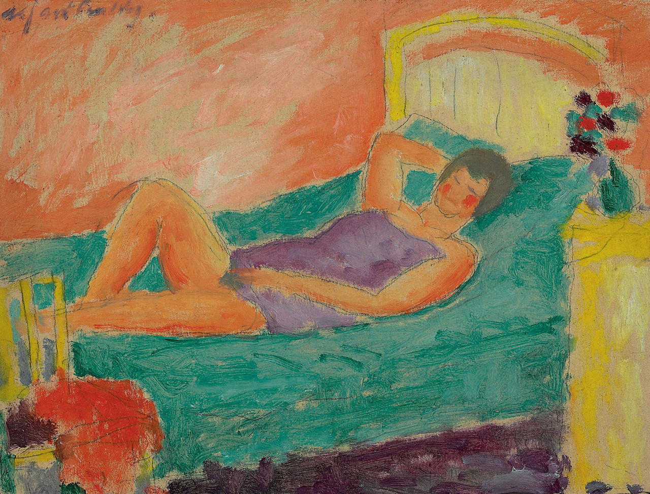 Liegendes Mädchen (1917) - Alexej von Jawlensky Tablo