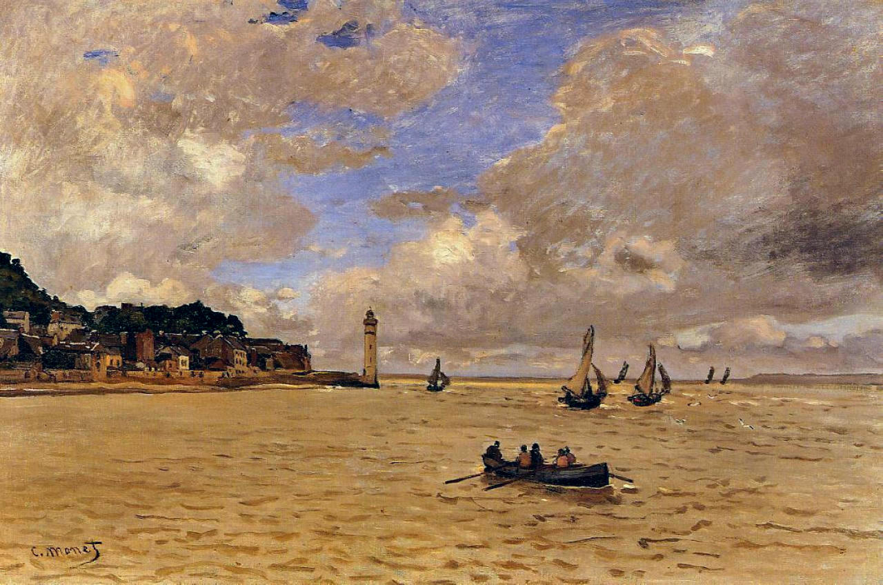 Lighthouse at the Hospice (1864) - Claude Monet Tablo
