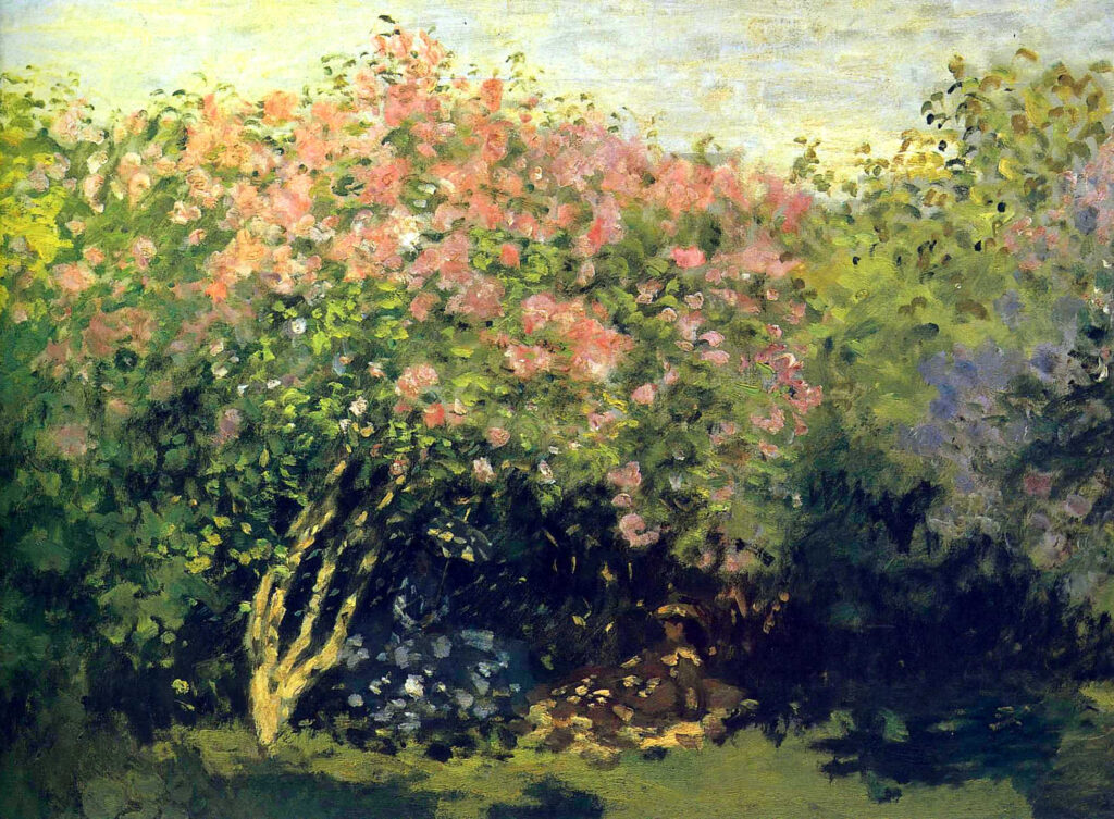 Lilacs in the Sun (1872) - Claude Monet Tablo