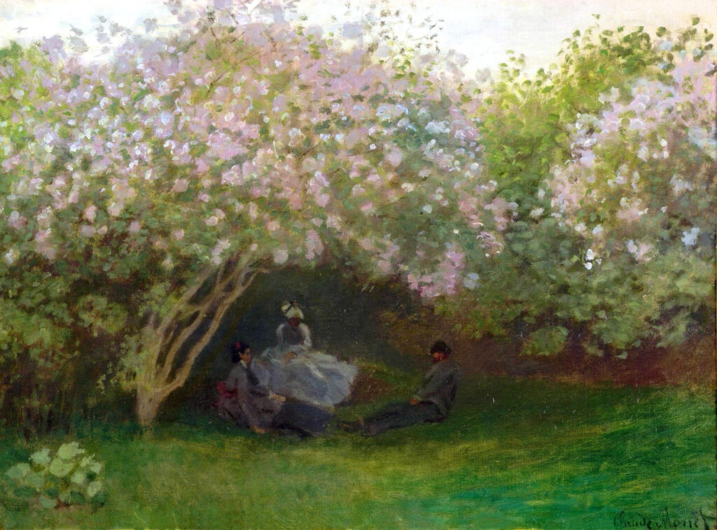 Lilacs, Grey Weather (1872) – Claude Monet Tablo