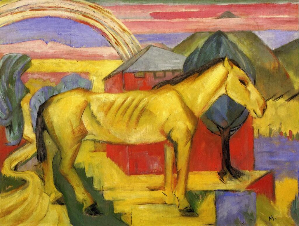 Long Yellow Horse (1913) - Franz Marc Tablo