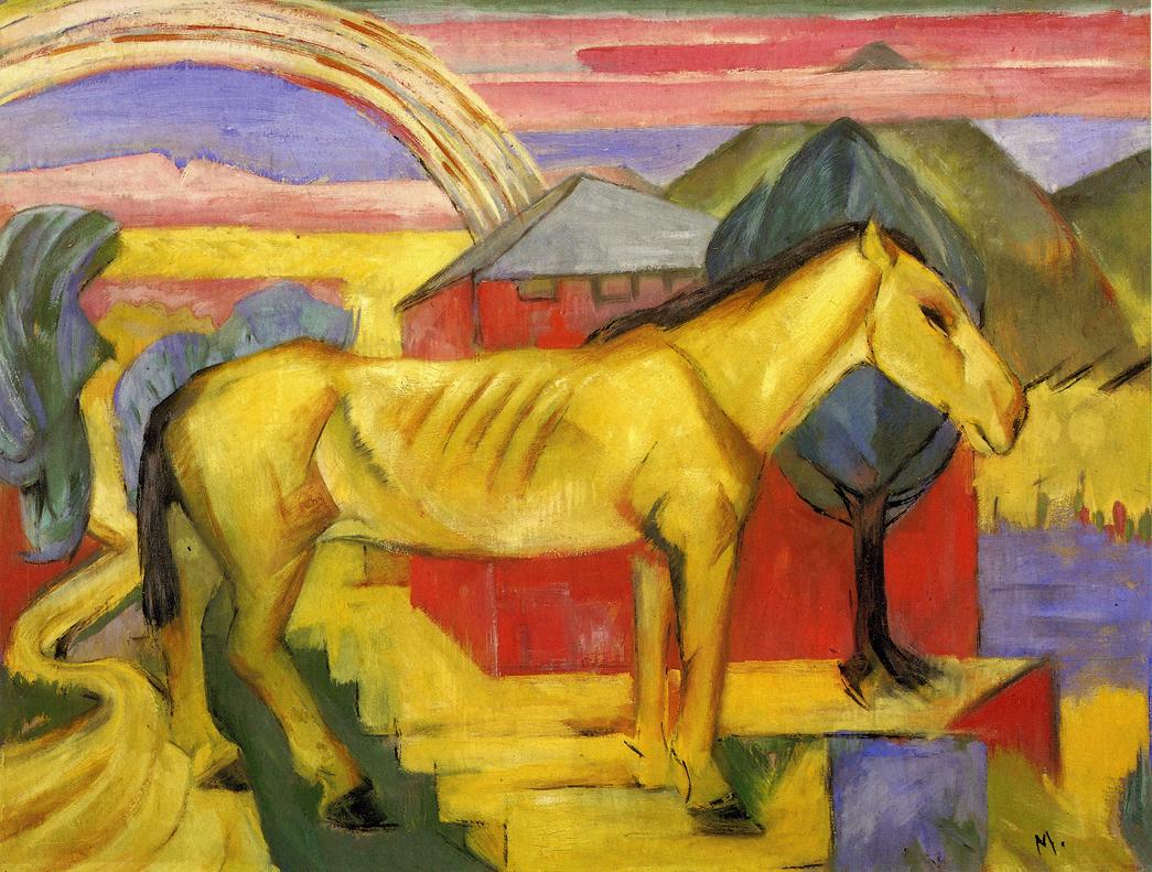 Long Yellow Horse (1913) - Franz Marc Tablo