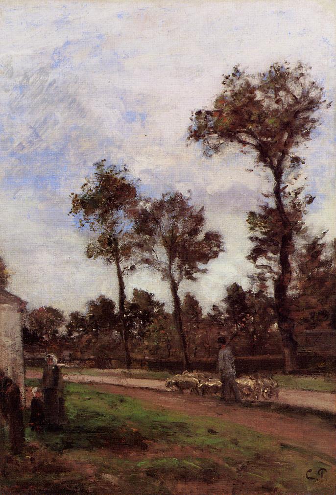 Louviciennes (1870) - Camille Pissarro Tablo