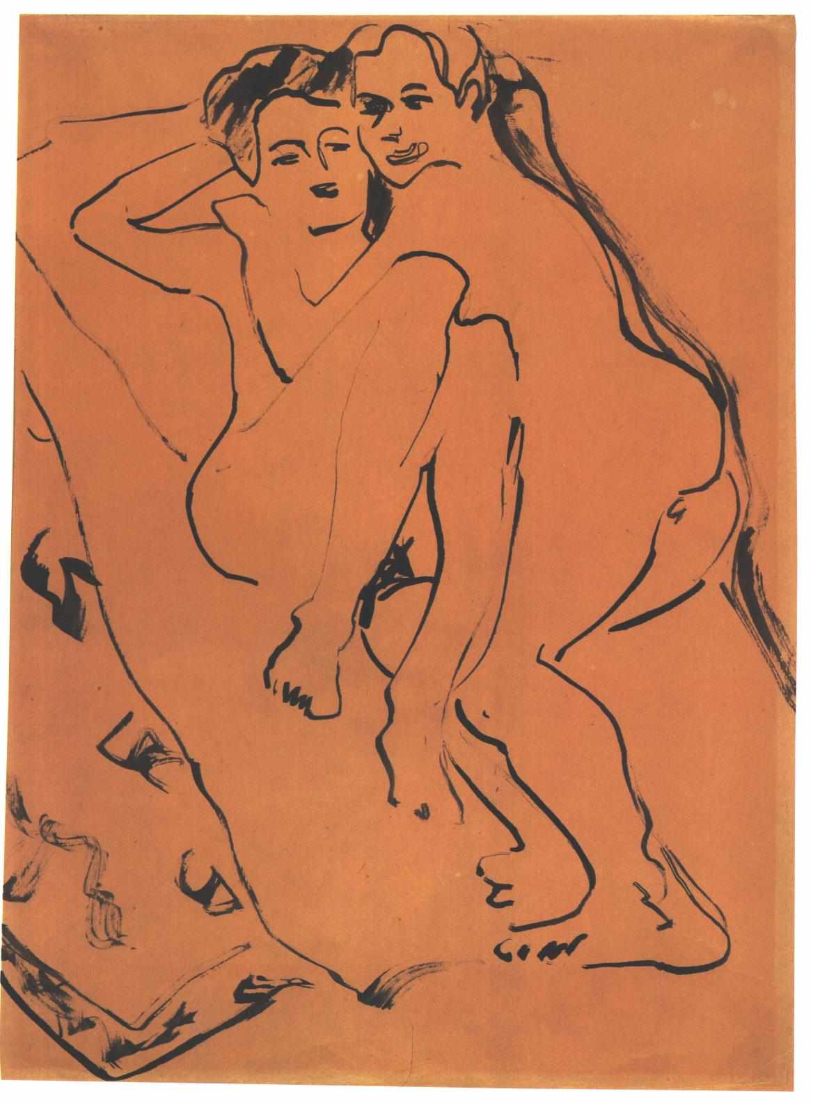 Lovers - Ernst Ludwig Kirchner Tablo