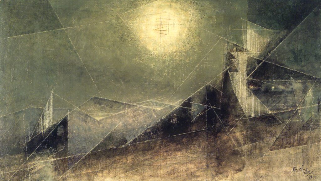 Lunar Web (1951) - Lyonel Feininger Tablo
