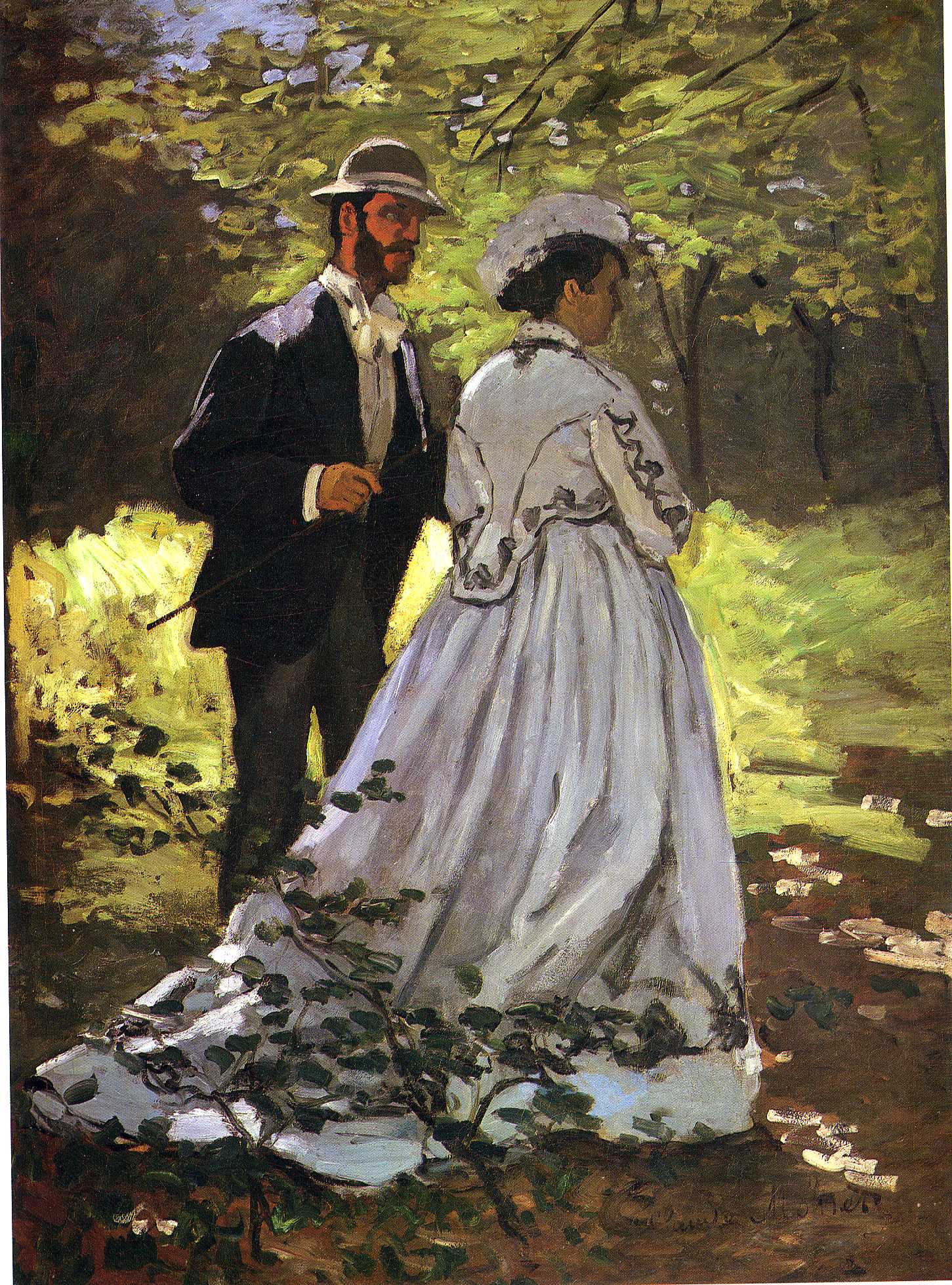 Lunch on the Grass (study) (1865) - Claude Monet Tablo
