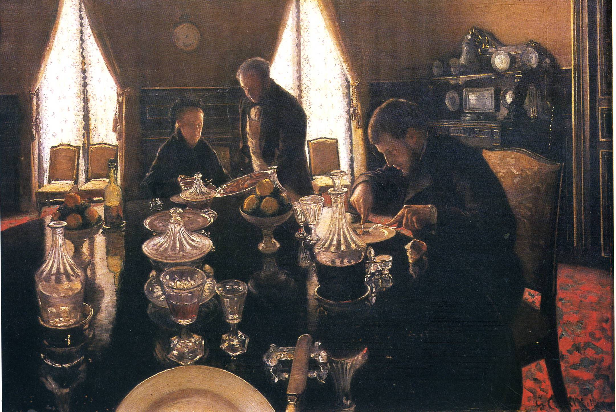 Luncheon (1876) - Gustave Caillebotte Tablo