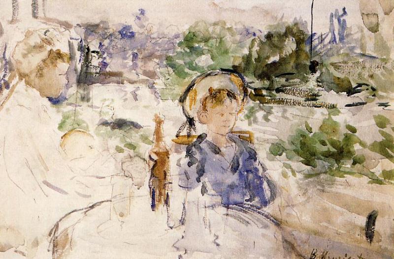 Luncheon in the Countryside (1879) - Berthe Morisot Tablo