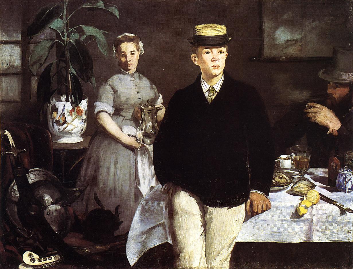 Luncheon in the Studio (1868) - Edouard Manet Tablo