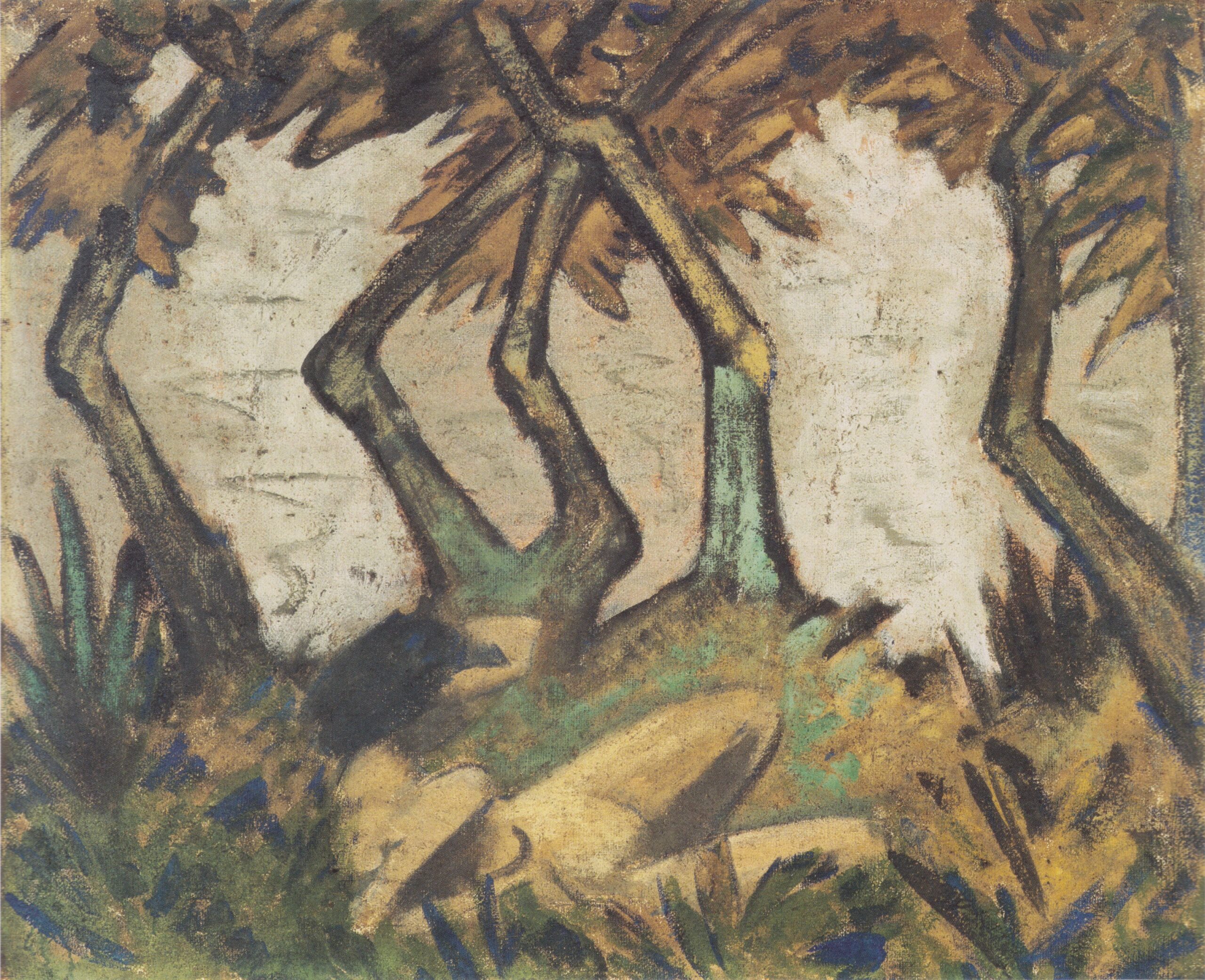 Mädchen Am See (1916) - Otto Mueller Tablo