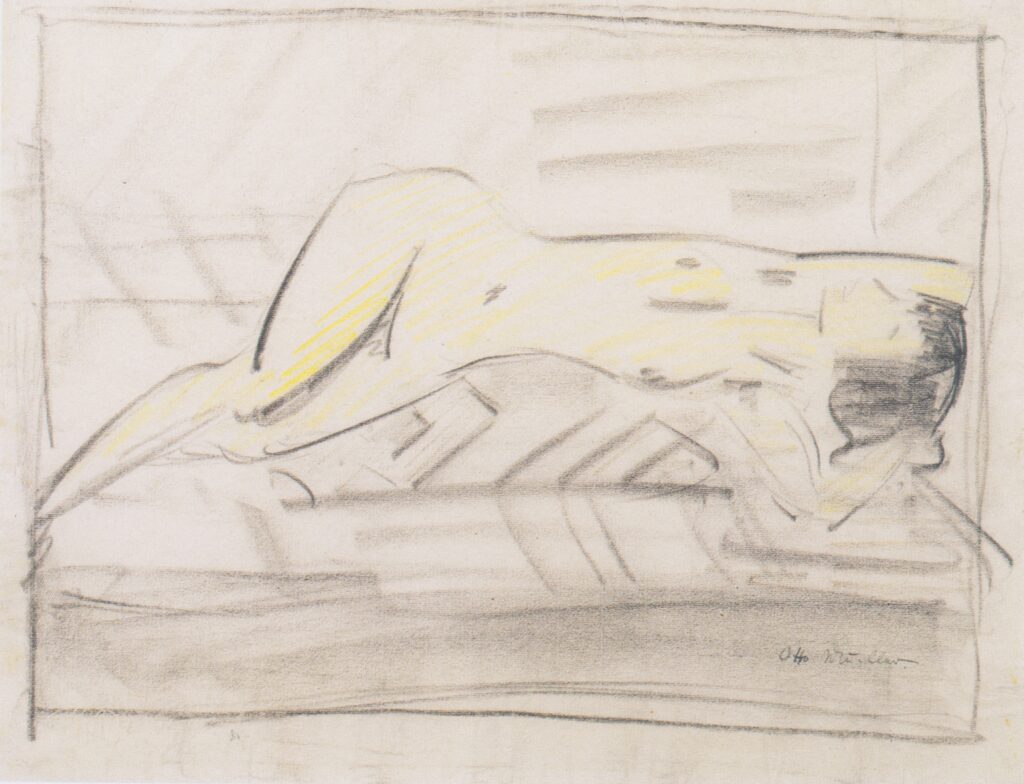 Mädchen Auf Der Liege (1926) - Otto Mueller Tablo
