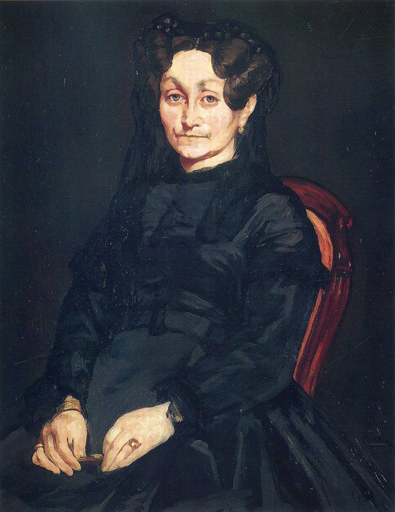 Madame Auguste Manet (1865) - Edouard Manet Tablo