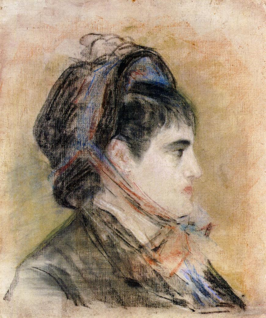 Madame Jeanne Martin in a bonnet (1881) - Edouard Manet Tablo