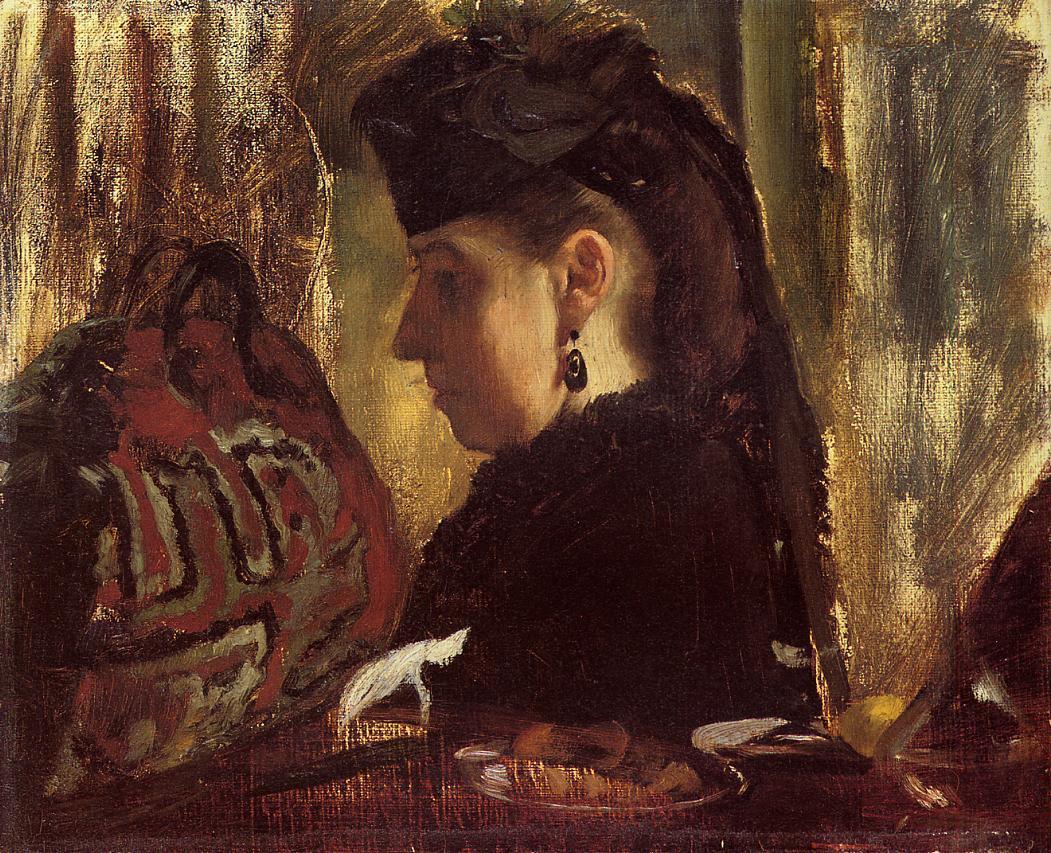 Mademoiselle Marie Dihau (1868) - Edgar Degas Tablo