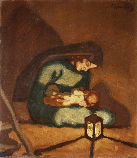 Madonna (1922) - Albin Egger-Lienz Tablo