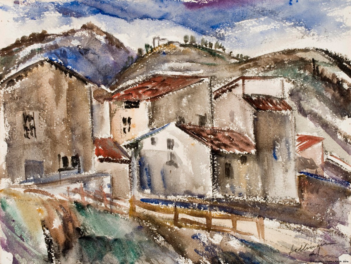 Maisema, Cagnes (1921) - Tyko Sallinen Tablo