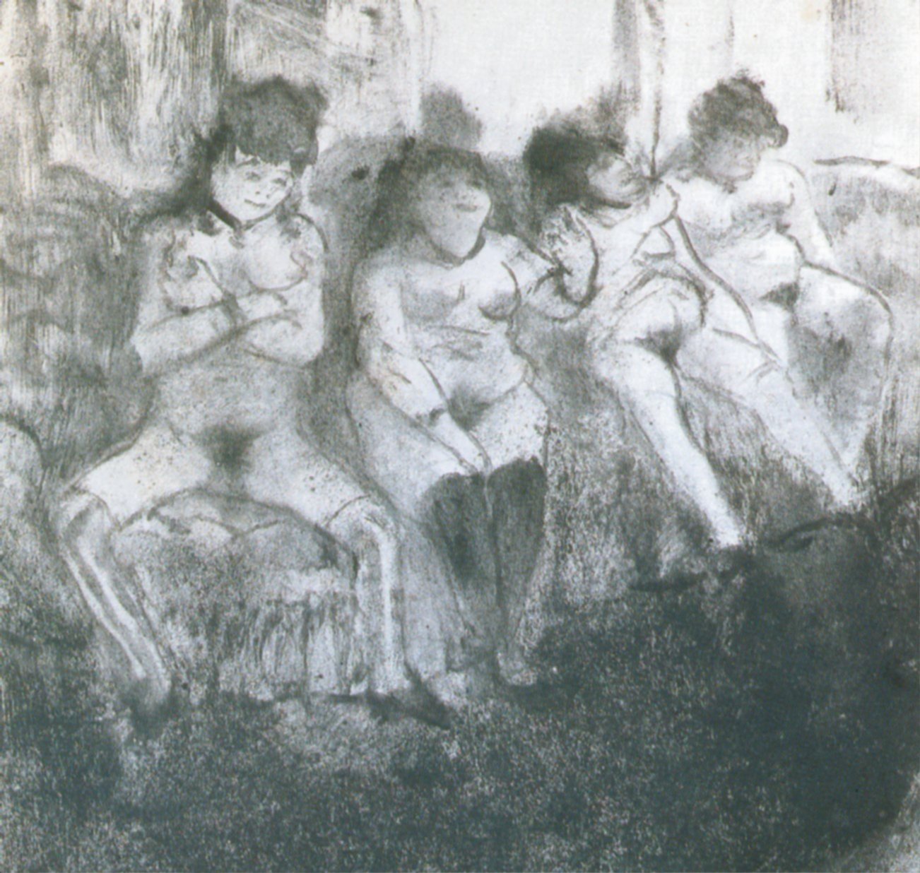 Make an attempt, second version (1876) - Edgar Degas Tablo
