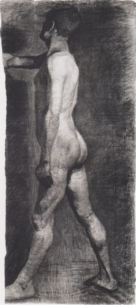 Male nude standing (1899) - Paula Modersohn-Becker Tablo