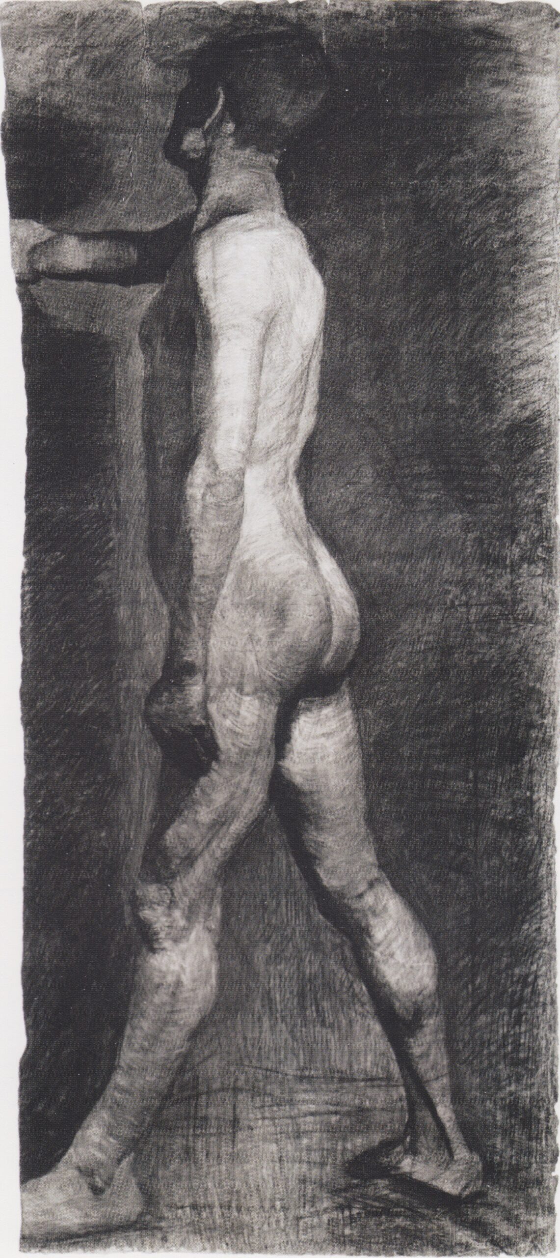 Male nude standing (1899) - Paula Modersohn-Becker Tablo
