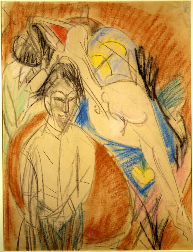 Man and Naked Woman (1915) - Ernst Ludwig Kirchner Tablo