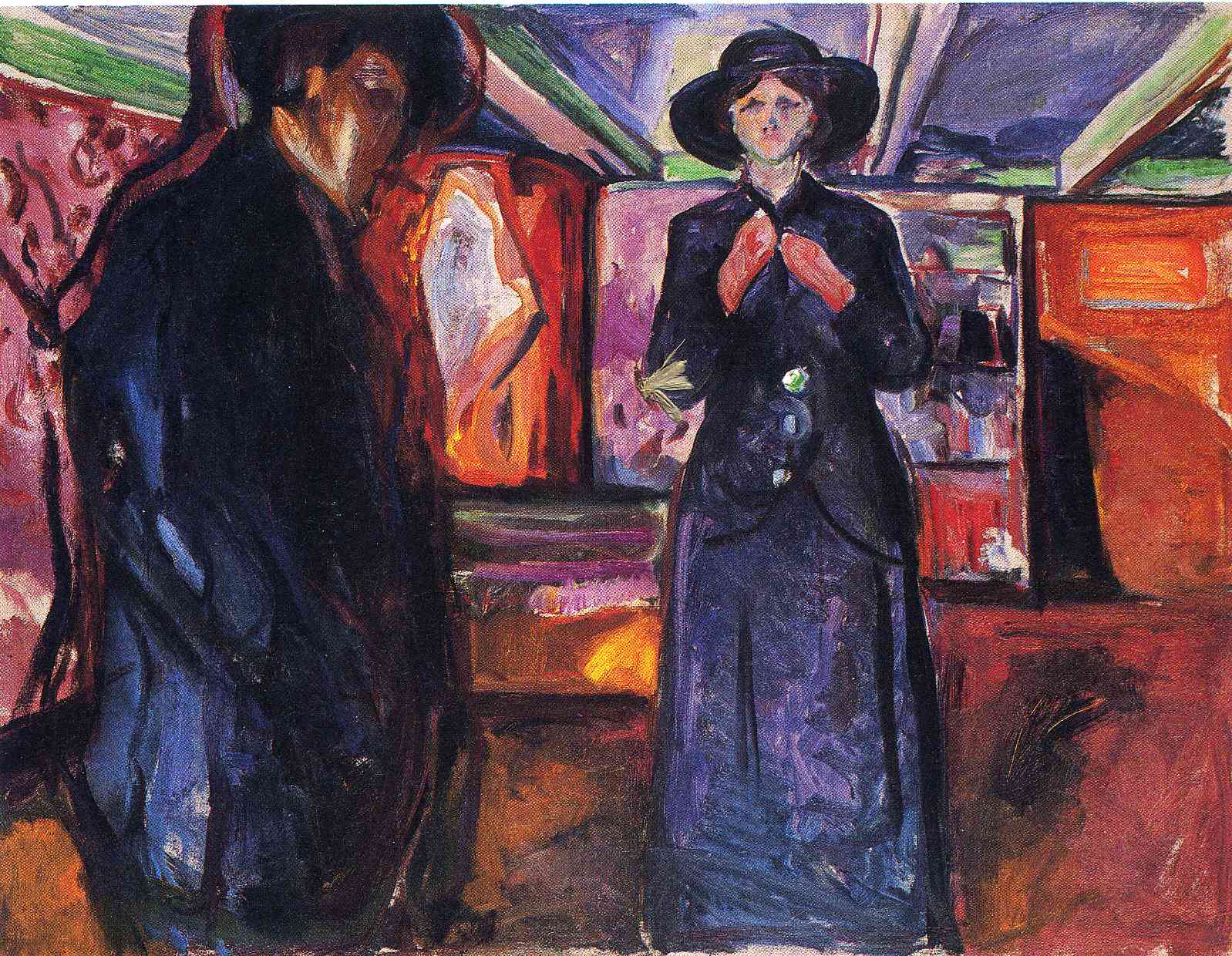 Man and Woman II (1912) - Edvard Munch Tablo