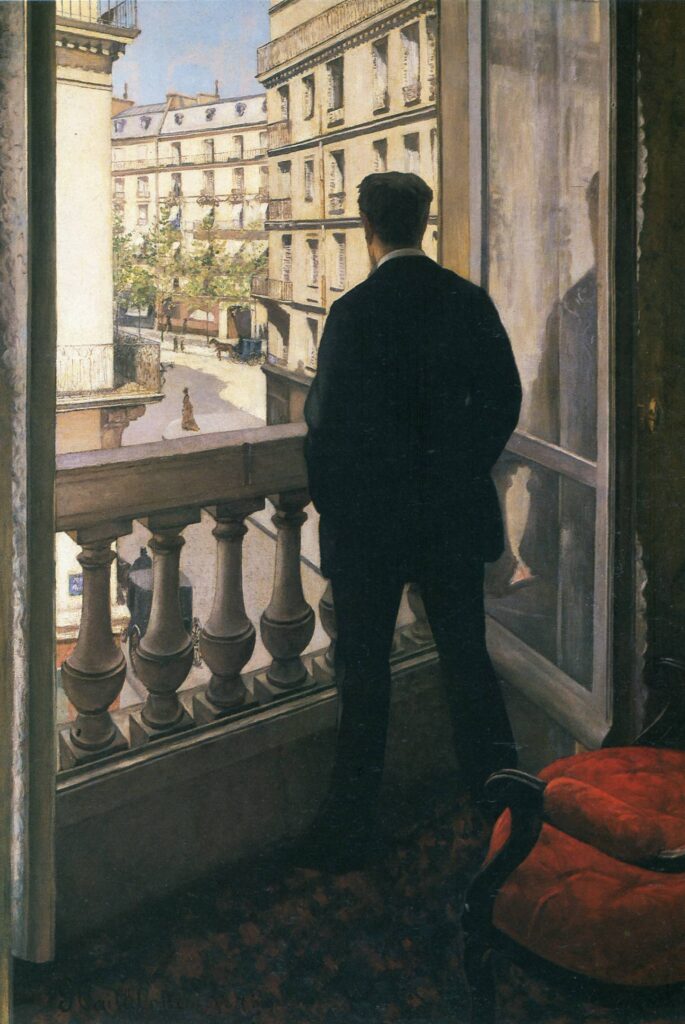 Man at the Window (1875) – Gustave Caillebotte Tablo