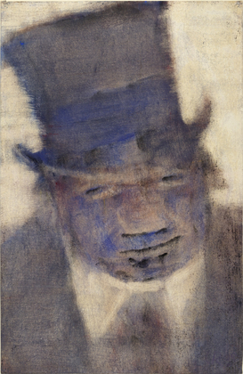 Man in a Top Hat (1935) - Christian Rohlfs Tablo