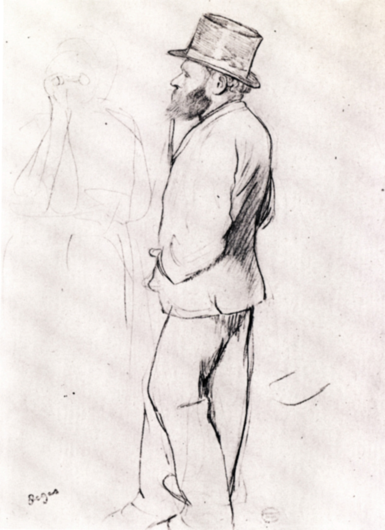 Manet at the Races (1870) - Edgar Degas Tablo