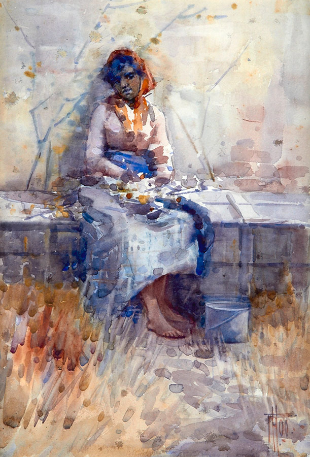Maori Girl (1900) - Frances Hodgkins Tablo