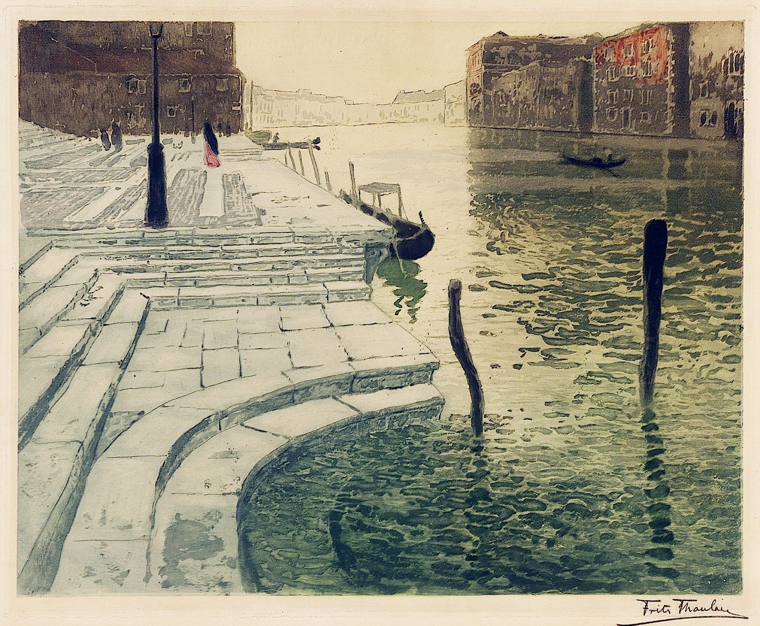 Marble Steps - Frits Thaulow Tablo