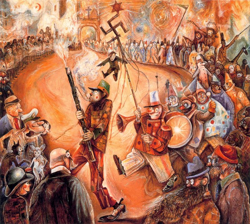 March of the clowns (1941) - Albert Bloch Tablo