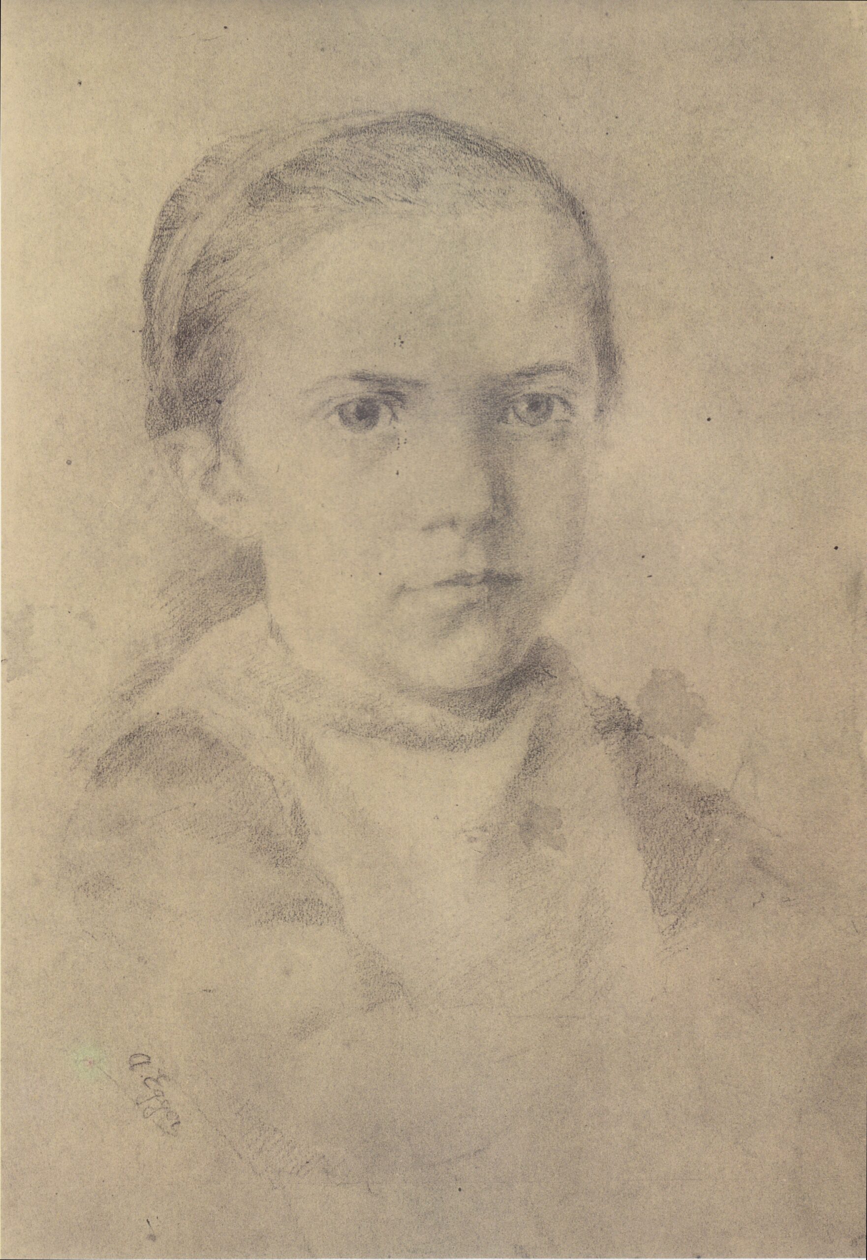 Maria, Die Schwester Des Künstlers (1884) - Albin Egger-Lienz Tablo