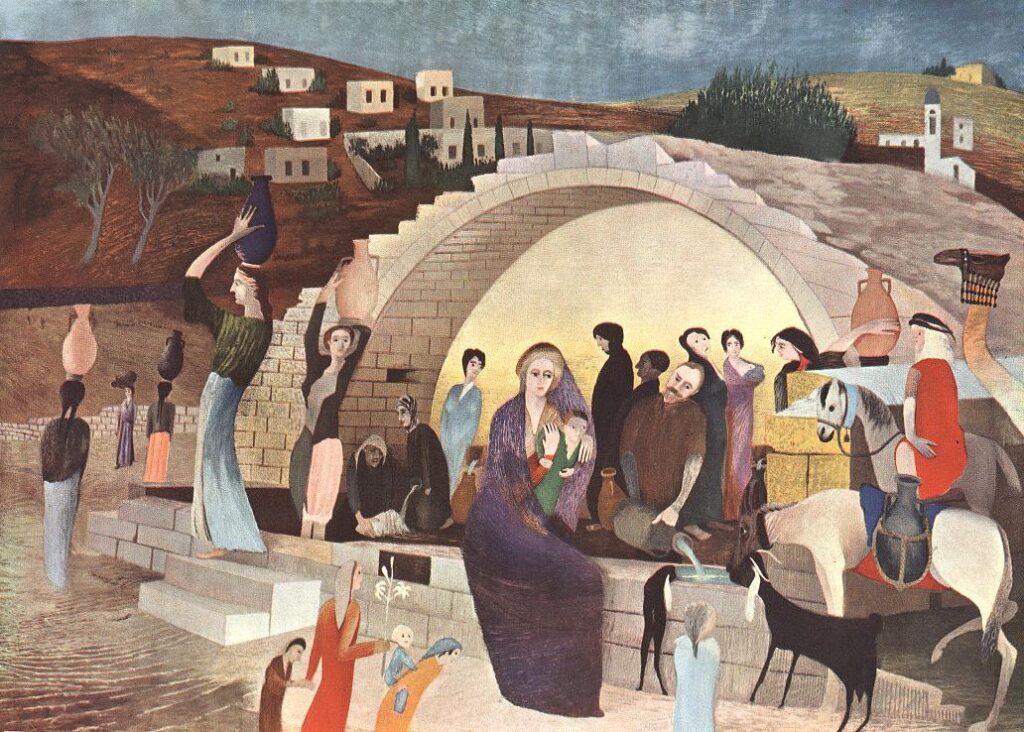 Mary's Well at Nazareth (1908) - Tivadar Kosztka Csontváry Tablo