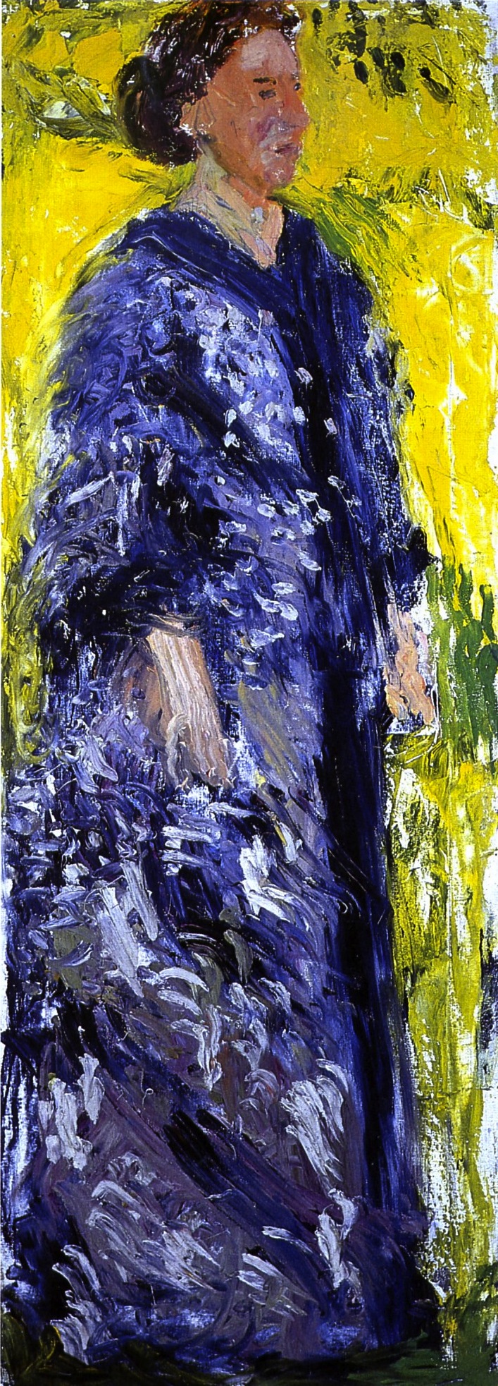Mathilde Schoenberg in Garden (1908) - Richard Gerstl Tablo
