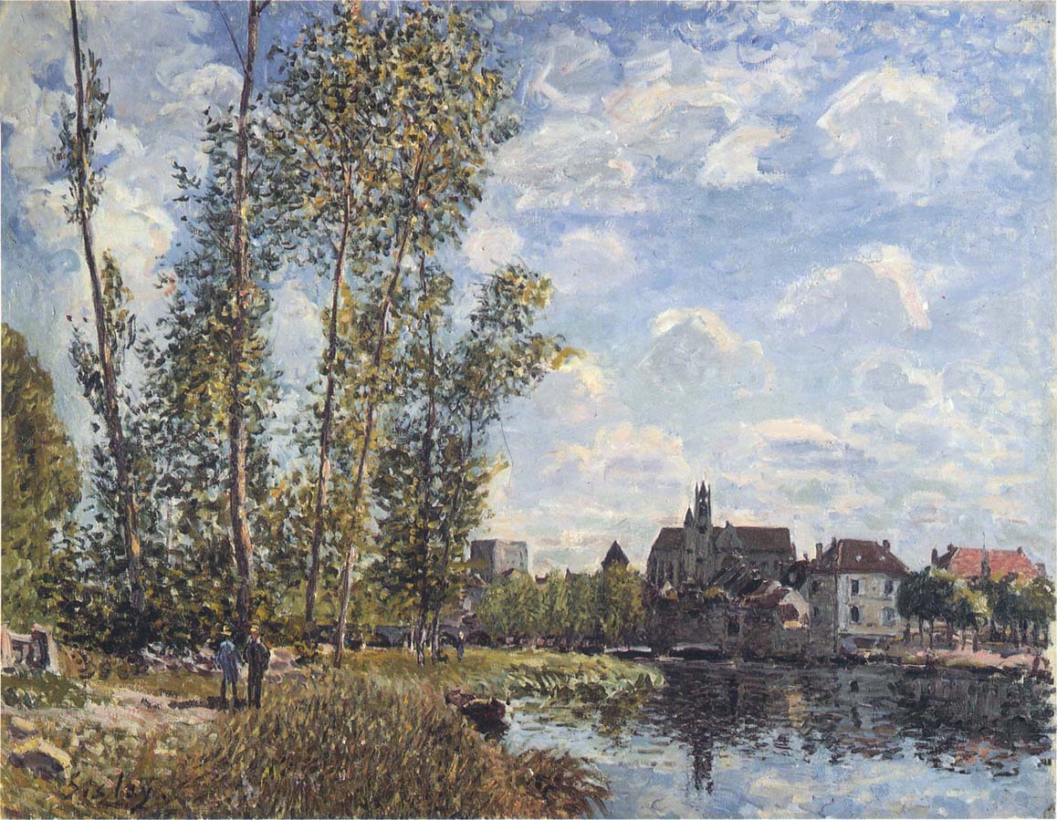 May Afternoon on the Loing (1888) - Alfred Sisley Tablo